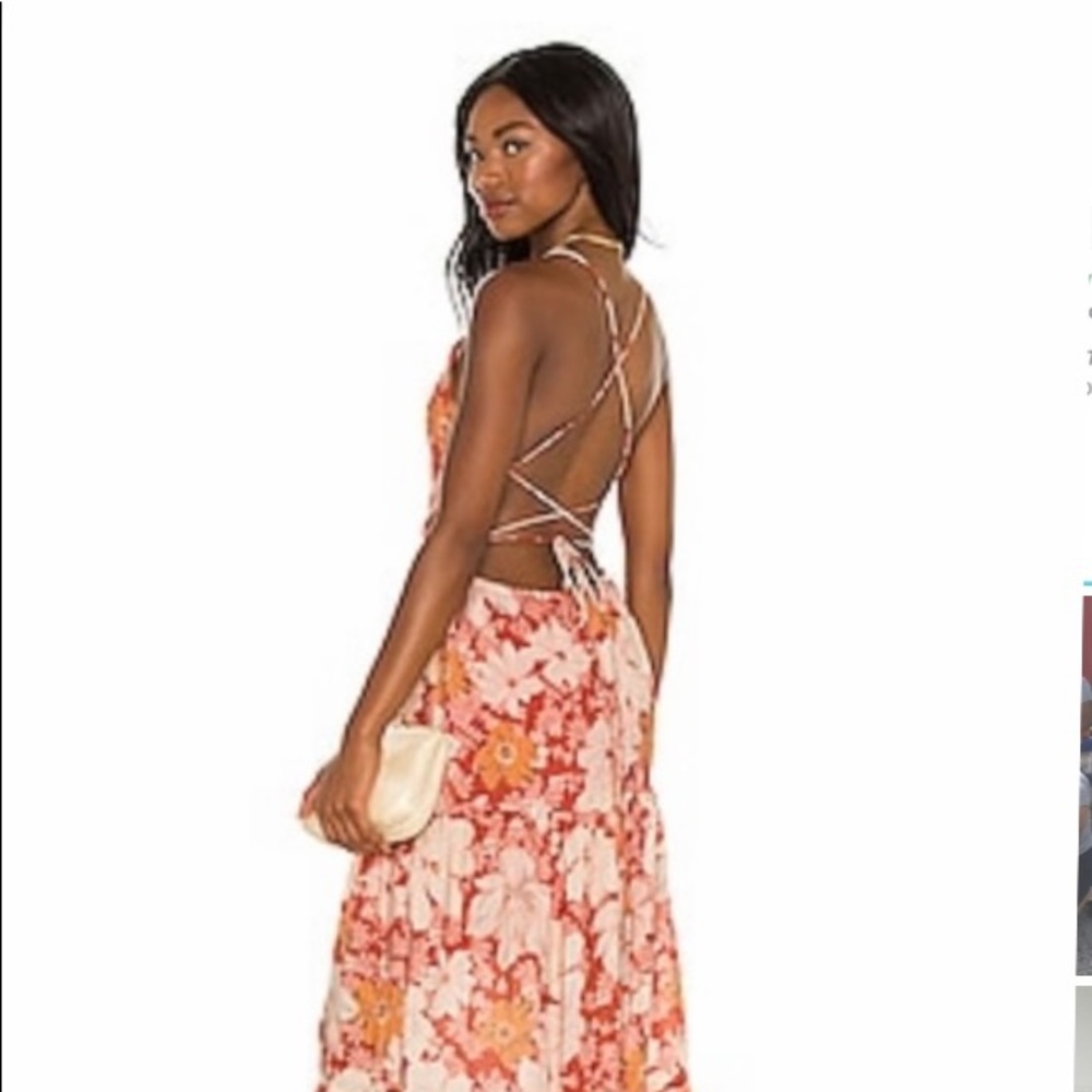 MINKPINK Azar Open Back Maxi Dress